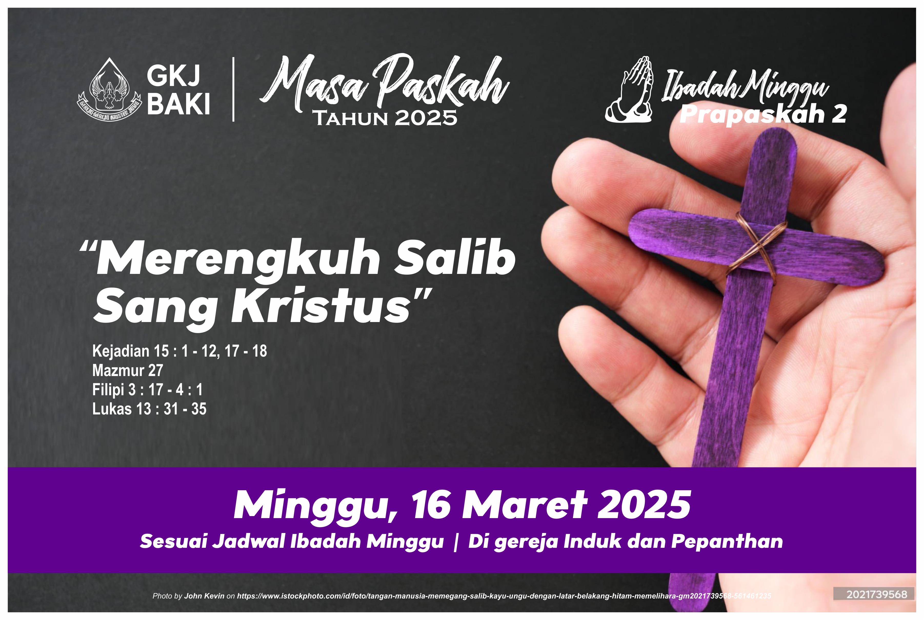 Ibadah Minggu Prapaskah 2, gereja kristen jawa, gkj, gkj baki, gereja kristen jawa baki, baki, sukoharjo, gkj klasis sukoharjo, klasis sukoharjo, klasis, sinode gkj, sinode 
